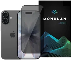 Захисне скло Monblan для iPhone 17/16 Pro 2.5D Anti Peep 0.26mm [Dust-Proof] Black