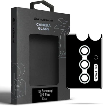 Захисне скло для камери ArmorStandart Supreme Black Icon для Samsung S24 Plus Clear (ARM76615)