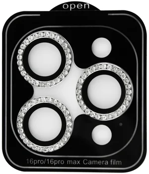 Защитное стекло для камеры Diamond Camera Lens iPhone 16 Pro/16 Pro Max Silver