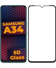 Захисне скло для смартфона 5D Samsung Galaxy A34 5G Black