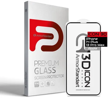 Защитное стекло для смартфона ArmorStandart Icon 3D для Apple iPhone 14 Plus / 13 Pro Max (ARM61973)