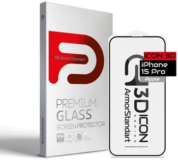 Защитное стекло для смартфона ArmorStandart Icon 3D для Apple iPhone 15 Pro (ARM68215)