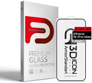 Захисне скло для смартфона ArmorStandart Icon 3D для Apple iPhone 15 Pro Max (ARM68216)