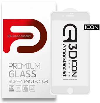 Защитное стекло для смартфона ArmorStandart Icon 3D для Apple iPhone SE 2022/2020/8/7 White (ARM55981-GI3D-WT)
