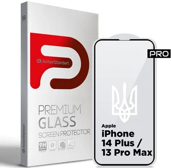Защитное стекло для смартфона ArmorStandart Pro 3D LE для Apple iPhone 14 Plus / 13 Pro Max Black (ARM65655)