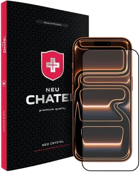 Защитное стекло для смартфона +NEU Chatel Corning Gorilla Glass with Mesh for iPhone 16 Pro/17/17 Pro Front Black (NEU3D17PB)