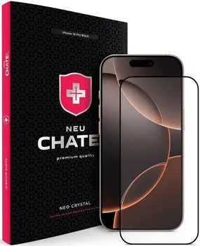 Защитное стекло для смартфона +NEU Chatel Corning Gorilla Glass with Mesh for iPhone 16 Pro Black