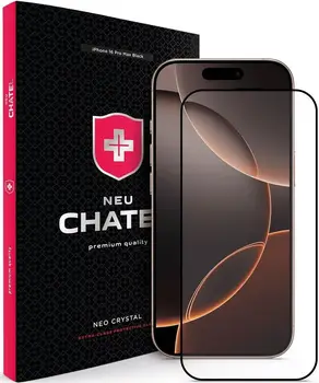 Захисне скло для смартфона +NEU Chatel Corning Gorilla Glass with Mesh for iPhone 16 Pro Max Black
