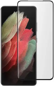 Захисне скло для смартфона Tempered Glass Samsung Galaxy S21 Ultra 3D Edge Glue Black