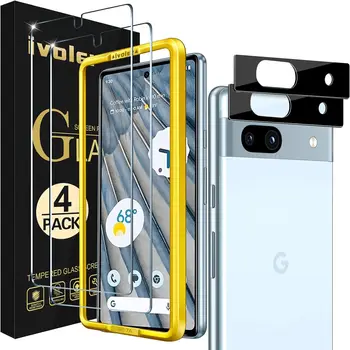 Защитное стекло для смартфона и камеры смартфона Ivoler Glass Pro+ 2in1 Google Pixel 7a Clear