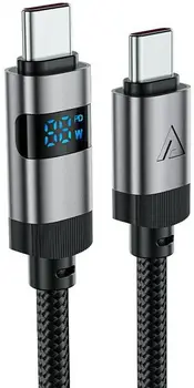 Кабель Acefast C15-03 USB Type-C to USB Type-C 60W 1.2m Black (6974316283720)
