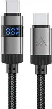 Кабель Acefast C15-03 USB Type-C to USB Type-C 60W 1.2m Black (6974316283720)