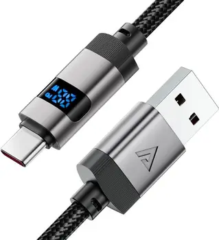 Кабель Acefast C15-04 USB Type-A to USB Type-C 66W 1.2m Black (6974316283737)