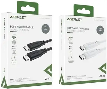 Кабель Acefast C3-03 USB Type-C to USB Type-C 1.2m Black (6974316280842)