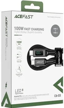 Кабель Acefast C6-03 USB Type-C to USB Type-C 100W 2m Black (6974316281054)