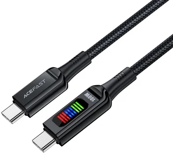 Кабель Acefast C7-03 USB Type-C to USB Type-C 100W 1.2m Black (6974316282778)