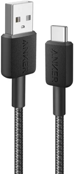 Кабель Anker 322 USB Type-A to USB Type-C 1.8m Black (A81H6G11)