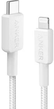 Кабель Anker USB-C to Lightning 1.8m White (A81B6H21)