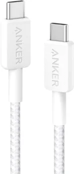 Кабель Anker USB-C to USB-C 1.8m White (A81F6H21)