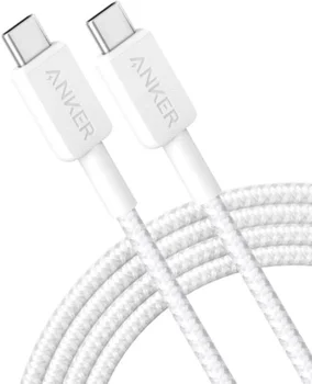 Кабель Anker USB-C to USB-C 1.8m White (A81F6H21)