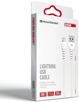 Кабель ArmorStandart AR16 Lightning 3A 1m White (ARM59534)