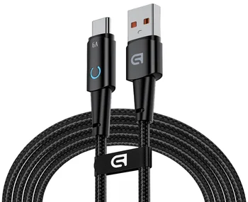 Кабель ArmorStandart AT-AC USB Type A to USB Type-C 66W 1,2m Black (ARM75867)