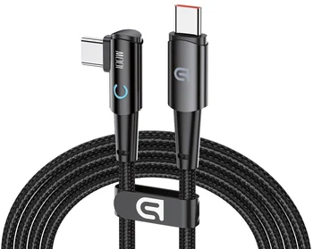 Кабель ArmorStandart AT-C1D USB Type-C to 90-degree USB Type-C 100W 1,2m Black (ARM75870)