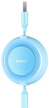 Кабель Baseus Bright Mirror 2 Retractable 3-in-1 Fast Charging Data Cable Micro USB / USB Type-C / Lightning 1.1m Sky Blue (CAMJ010017)