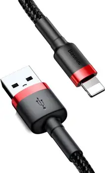 Кабель Baseus Cafule Cable Type-A to Lightning 2.4A 0.5m Red+Black (CALKLF-A19)