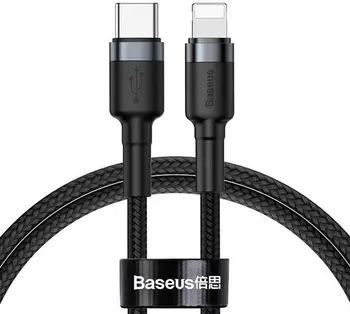 Кабель Baseus Cafule Cable Type-C to Lightning PD 18W 1m Black (CATLKLF-G1)