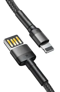 Кабель Baseus Cafule Cable USB For Lighting 2A 2m Black (CALKLF-HG1)