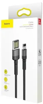 Кабель Baseus Cafule Cable USB For Lighting 2A 2m Black (CALKLF-HG1)