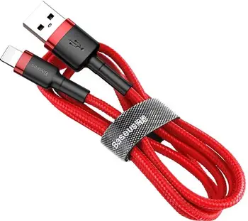 Кабель Baseus Cafule Cable USB For Lightning 2.4A 2M Red+Red (CALKLF-C09)