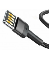 Кабель Baseus Cafule Cable special edition USB For iP 2.4A 1м Grey+Black (CALKLF-GG1)