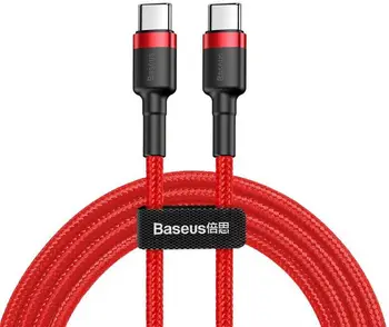 Кабель Baseus Cafule PD2.0 60W flash charging USB Type-C 20V 3A 1M Red (CATKLF-G09)