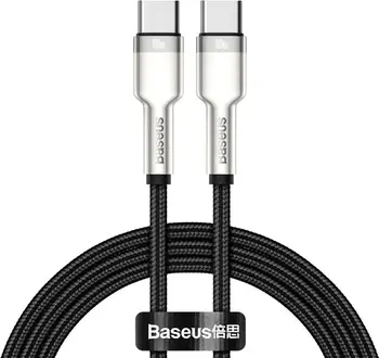 Кабель Baseus Cafule Series Metal Data Cable Type-C to Type-C 100W 1m Black (CATJK-C01)