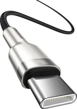 Кабель Baseus Cafule Series Metal Data Cable Type-C to Type-C 100W 1m Black (CATJK-C01)