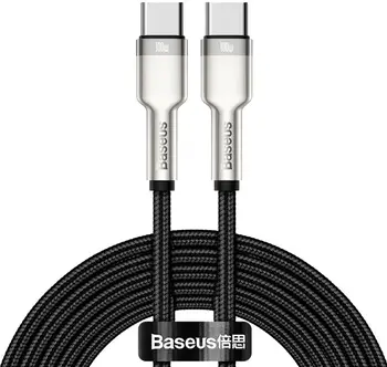 Кабель Baseus Cafule Series Metal Data Cable Type-C to Type-C 100W 2m Black (CATJK-D01)