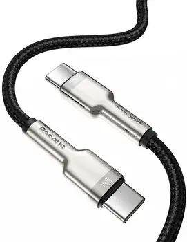Кабель Baseus Cafule Series Metal Data Cable Type-C to Type-C 100W 2m Black (CATJK-D01)