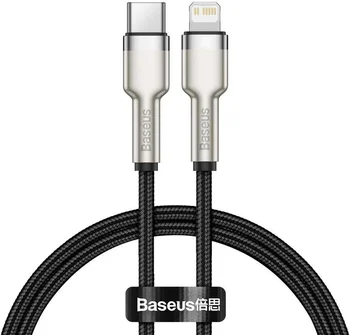 Кабель Baseus Cafule Series Metal Data Cable Type-C to iP PD 20W 0.25m Black (CATLJK-01)
