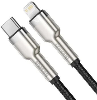Кабель Baseus Cafule Series Metal Data Cable Type-C to iP PD 20W 0.25m Black (CATLJK-01)