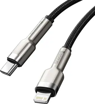 Кабель Baseus Cafule Series Metal Data Cable Type-C to iP PD 20W 1m Black (CATLJK-A01)
