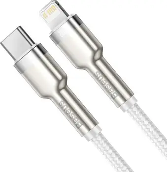 Кабель Baseus Cafule Series Metal Data Cable Type-C to iP PD 20W 1m White (CATLJK-A02)