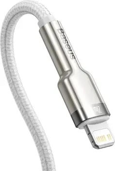 Кабель Baseus Cafule Series Metal Data Cable Type-C to iP PD 20W 1m White (CATLJK-A02)