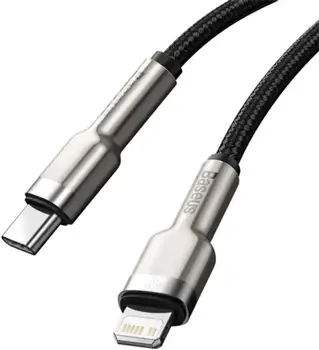 Кабель Baseus Cafule Series Metal Data Cable Type-C to iP PD 20W 2m Black (CATLJK-B01)