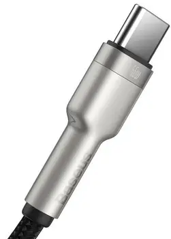 Кабель Baseus Cafule Series Metal Data Cable USB to Type-C 66W 1m Black (CAKF000101)
