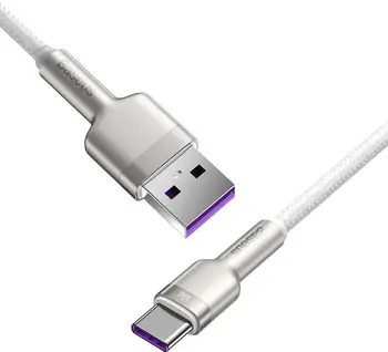 Кабель Baseus Cafule Series Metal Data Cable USB to Type-C 66W 2m White (CAKF000202)