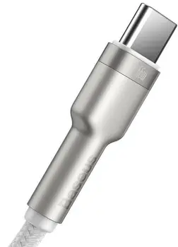 Кабель Baseus Cafule Series Metal Data Cable USB to Type-C 66W 2m White (CAKF000202)