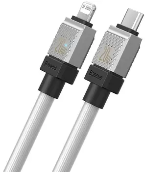 Кабель Baseus CoolPlay Series Fast Charging Cable Type-C to Lightning 20W 2m White (CAKW000102)