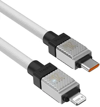 Кабель Baseus CoolPlay Series Fast Charging Cable Type-C to Lightning 20W 2m White (CAKW000102)